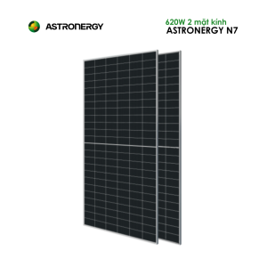 Tấm pin năng lượng mặt trời Astronergy N7 620W N-Type 2 mặt kính